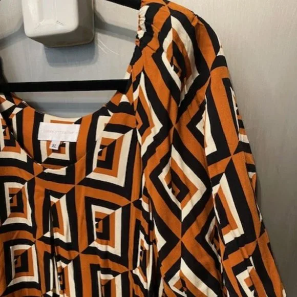 Anthropologie Corey Lynn Calter Meriwether Tunic Dress - Retro geometric print - Picture 8 of 16